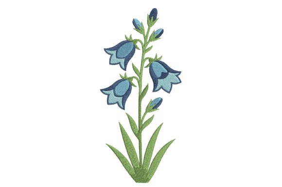 Bluebell Flower Embroidery
