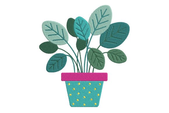 Houseplant Embroidery Design Review