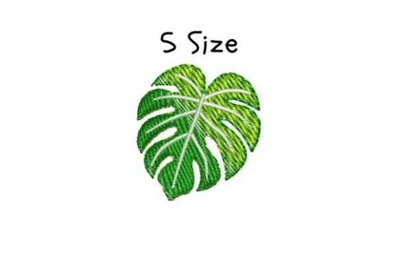 Monstera Embroidery Design